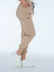 Zdravotnícke nohavice joggery Sara Béžová