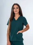 Zdravotnícka blúza Laura Fľaškovozelená